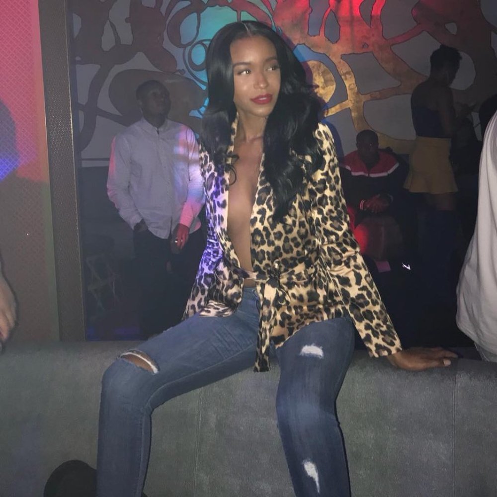 Superdown Leopard Satin Blazer